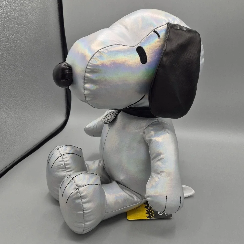 Peanuts 75th Anniversary Snoopy Silver‎ Plush Toy - Brand New